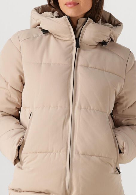 Beige WITHBLACK Gewatteerde jas WBLGLORIAN LONG PUFFER JACKET - large