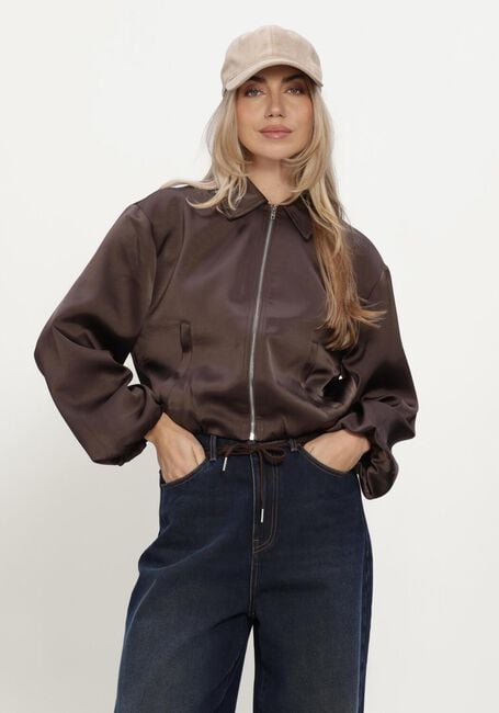 Bruine NEO NOIR Jack DENIELLE HEAVY SATEEN JACKET - large