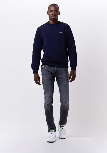 Donkerblauwe LACOSTE Sweater CLASSIC FIT BRUSHED FLEECE SWEATSHIRT - large