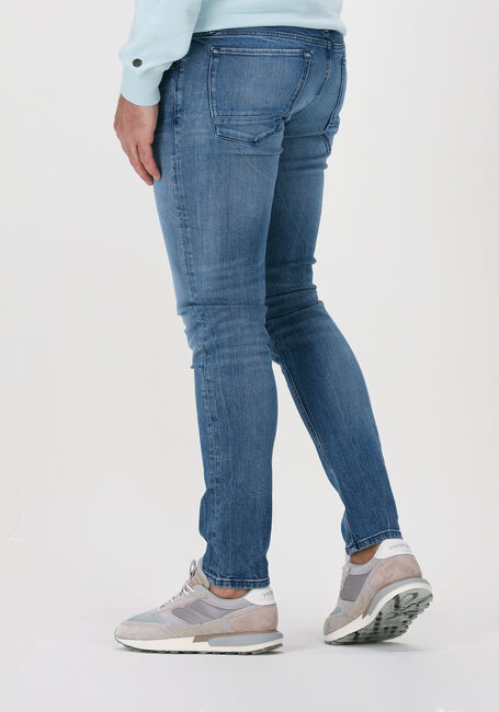 Blauwe CAST IRON Slim fit jeans RISER SLIM BRIGHT BLUE WASH - large