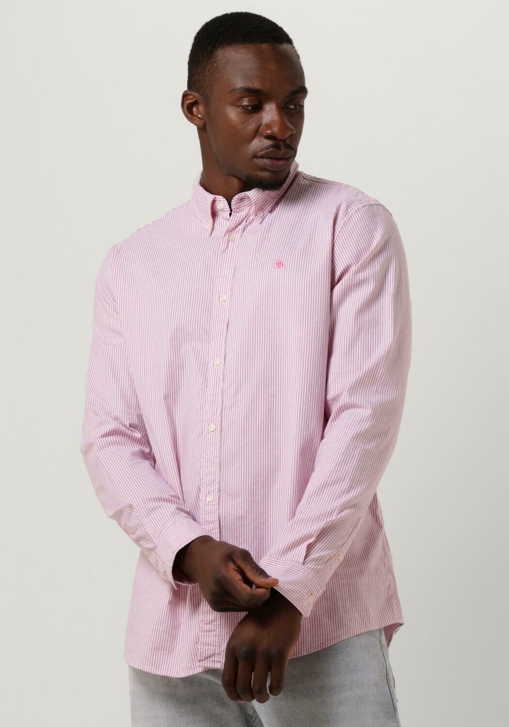 Lichtroze SCOTCH SODA Casual overhemd SEASONAL ESSENTIALS ORGANIC COTTON OXFORD SHIRT Omoda