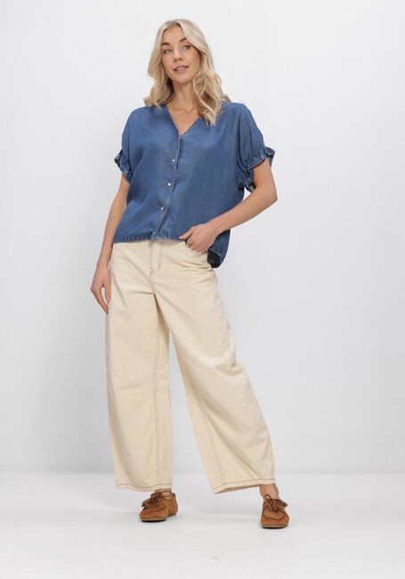 Beige OBJECT Jeans OBJMIO ANDREA MW CROPPED TWILL JEANS - large