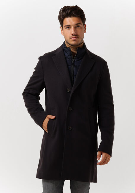 Donkerblauwe BOSS BLACK Mantel H-HYDE-BIB - large