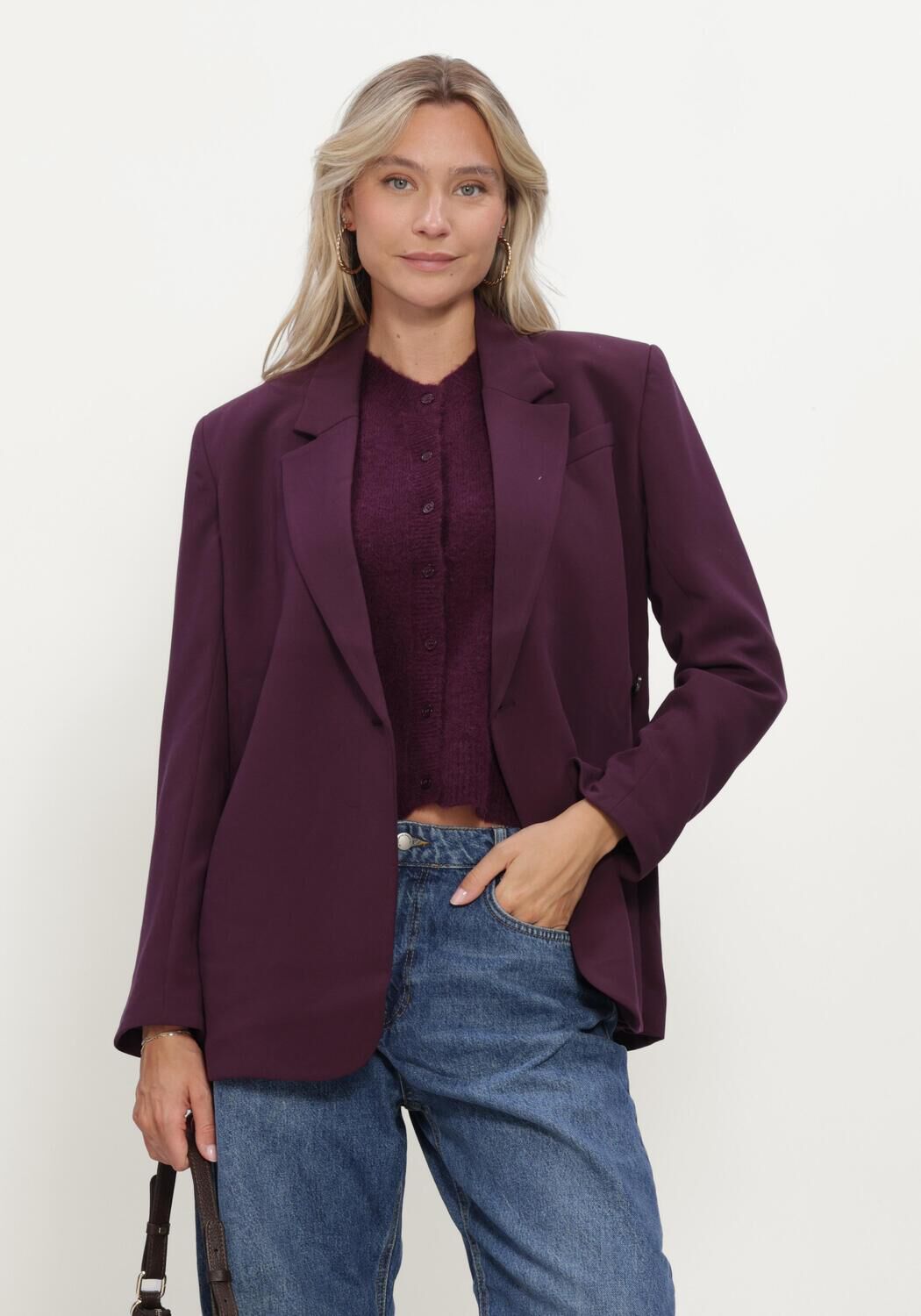 Paarse MSCH COPENHAGEN Blazer MSCHZETA MICHELLE BLAZER - large
