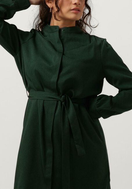 Donkergroene ANOTHER LABEL Mini jurk DALYCE DRESS L/S - large