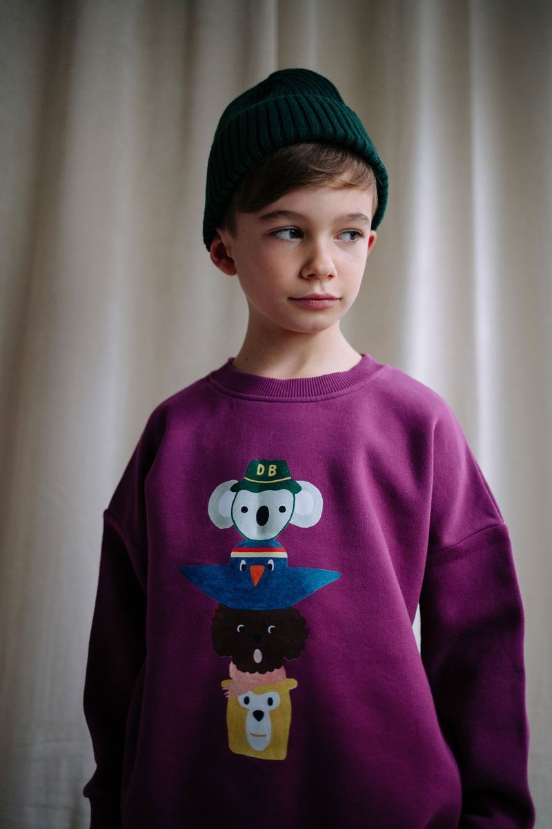 Bordeaux DAILY BRAT Trui WOBBLE TOTEM SWEATER - large