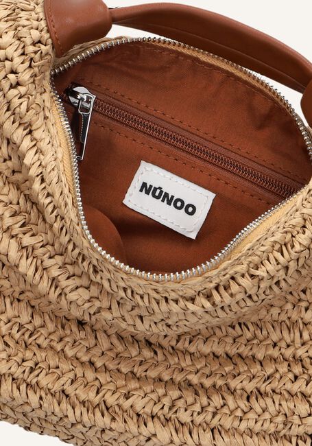 Bruine NÚNOO Schoudertas DANDY RAFFIA Bruine NÚNOO Schoudertas DANDY RAFFIA - large