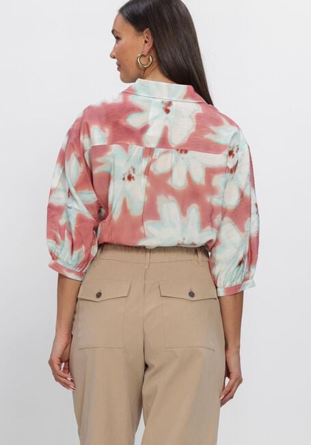 Multi JANSEN AMSTERDAM Blouses PIP BLOUSE WF 761 3/4 PUFFED SLEEVE WIDE FIT - large