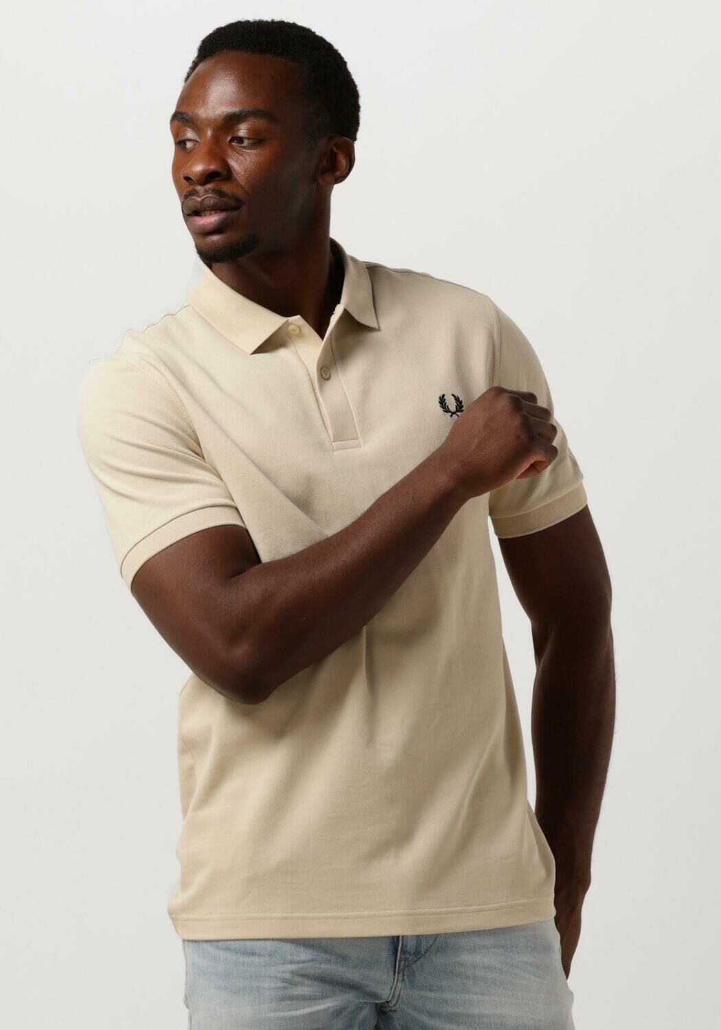 FRED PERRY Heren Polo's & T-shirts The Plain Shirt Zand