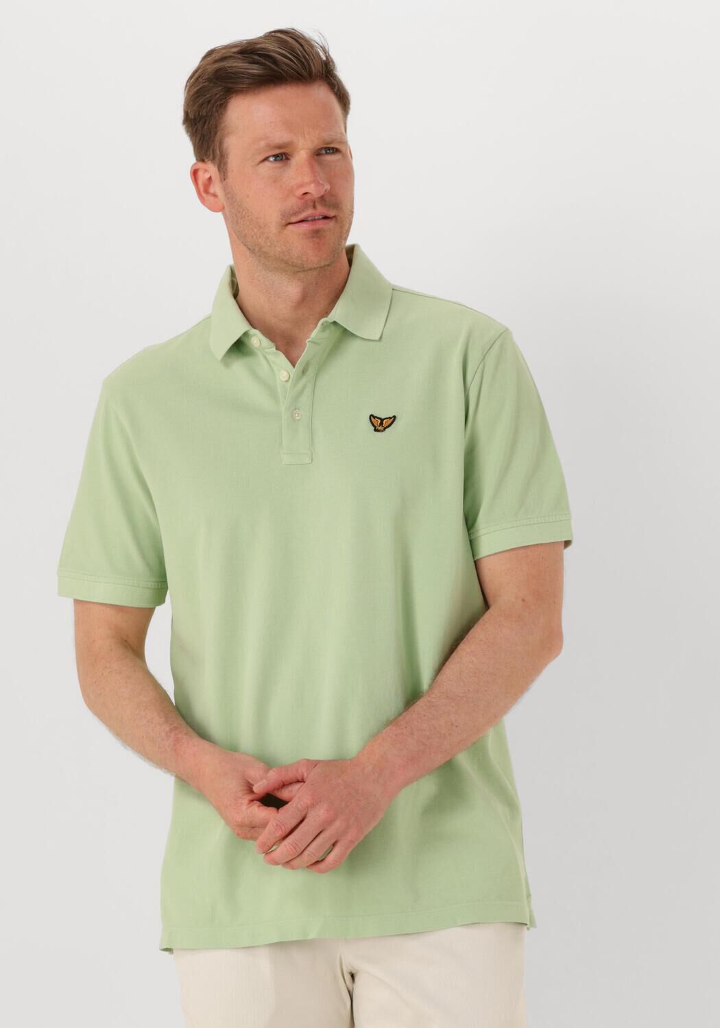 PME LEGEND Heren Polo's & T-shirts Pique Garment Dye Groen