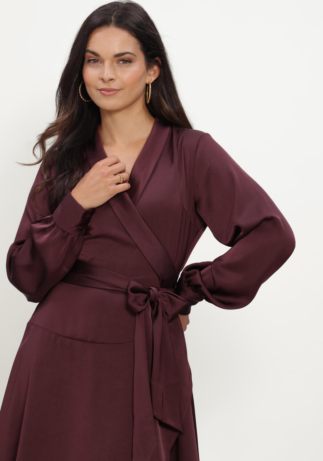 Bordeaux NOTRE-V Mini jurk NV-IVANA - large