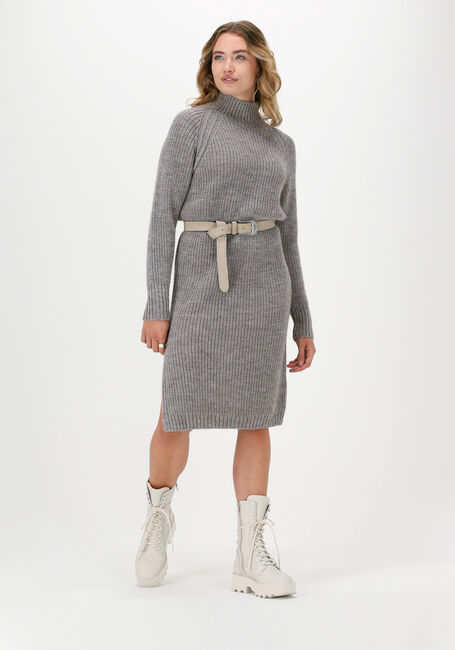 Grijze LEVETE ROOM Midi jurk GYMLA 7 - large