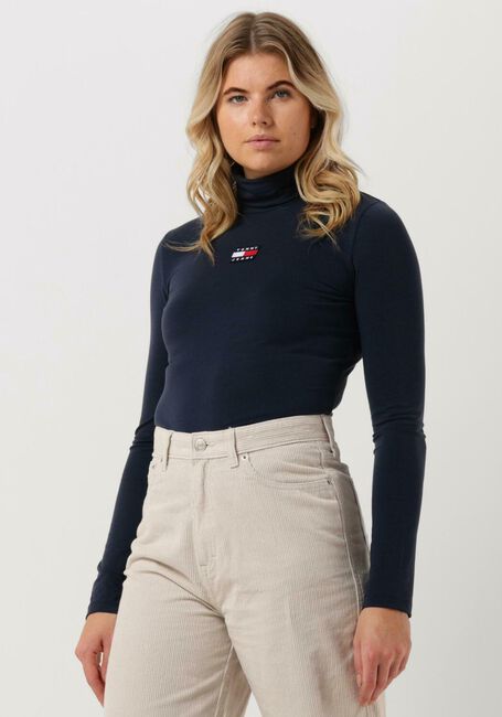 Donkerblauwe TOMMY JEANS Longsleeves OTHER KNIT LONGSLEEVE - large