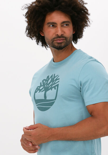 Lichtblauwe TIMBERLAND T-shirt SS K-R BRAND TREE T - large