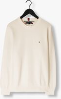 Beige TOMMY HILFIGER Trui OVAL STRUCTURE CREW NECK