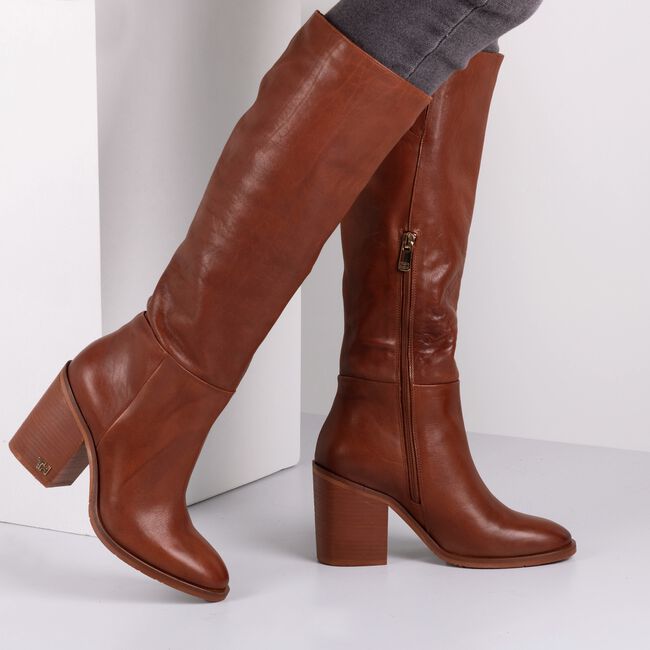 Cognac TOMMY HILFIGER Hoge laarzen MONO COLOR LONG Cognac TOMMY HILFIGER Hoge laarzen MONO COLOR LONG - large