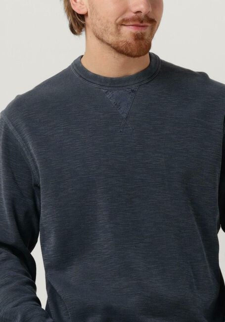Donkerblauwe SCOTCH & SODA Sweater GARMENT-DYED STRUCTURED SWEATSHIRT - large