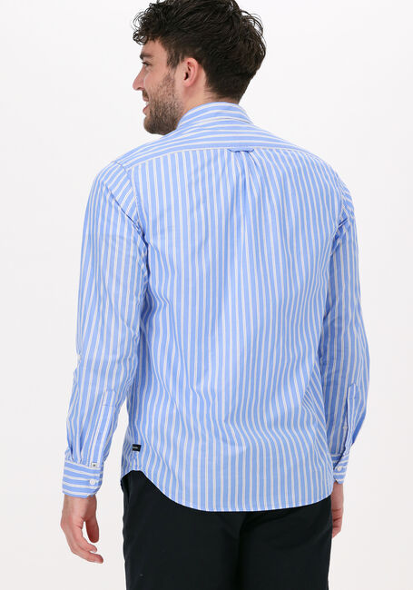 Lichtblauwe SCOTCH & SODA Casual overhemd BRIGHT STRIPED REGULAR FIT SHI - large