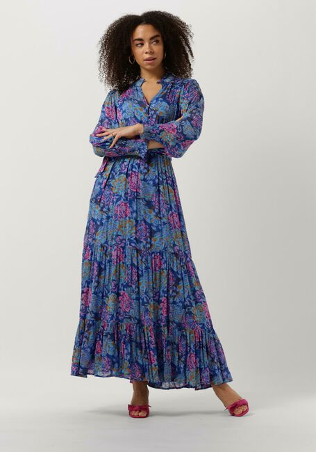 Blauwe SUNCOO Maxi jurk CENDRA - large