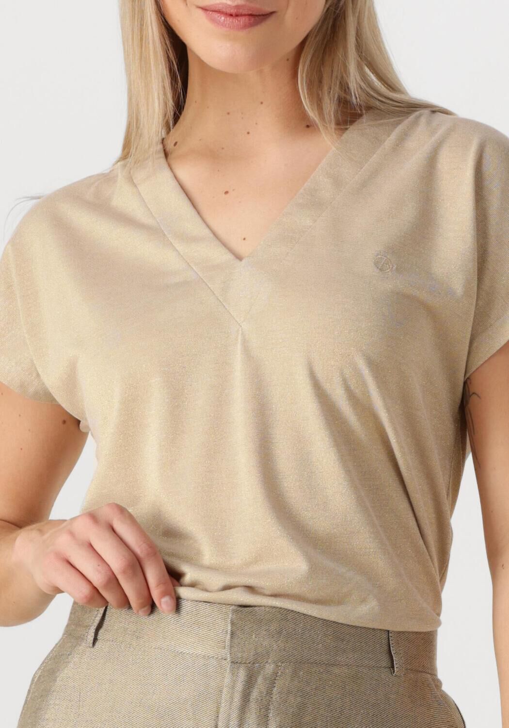 AIMEE THE LABEL Dames Tops & T-shirts Yanni2 Beige