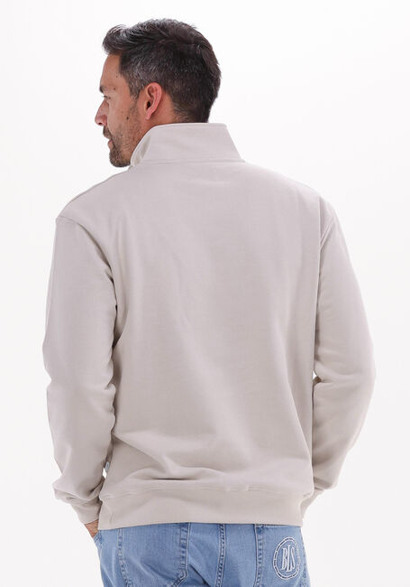 Beige WOODBIRD Sweater LASS WIRL HALF-ZIP - large