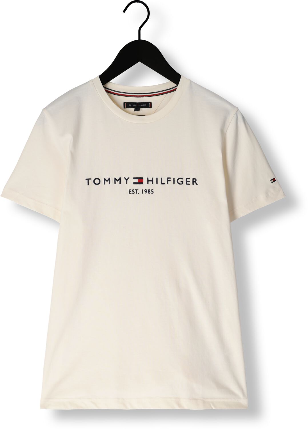 TOMMY HILFIGER Heren Polo's & T-shirts Tommy Logo Tee Beige