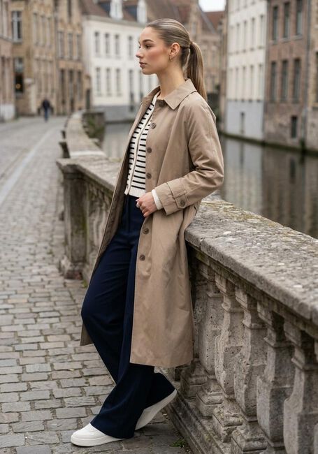 Donkerblauwe OBJECT Wijde broek OBJLISA WIDE PANT - large