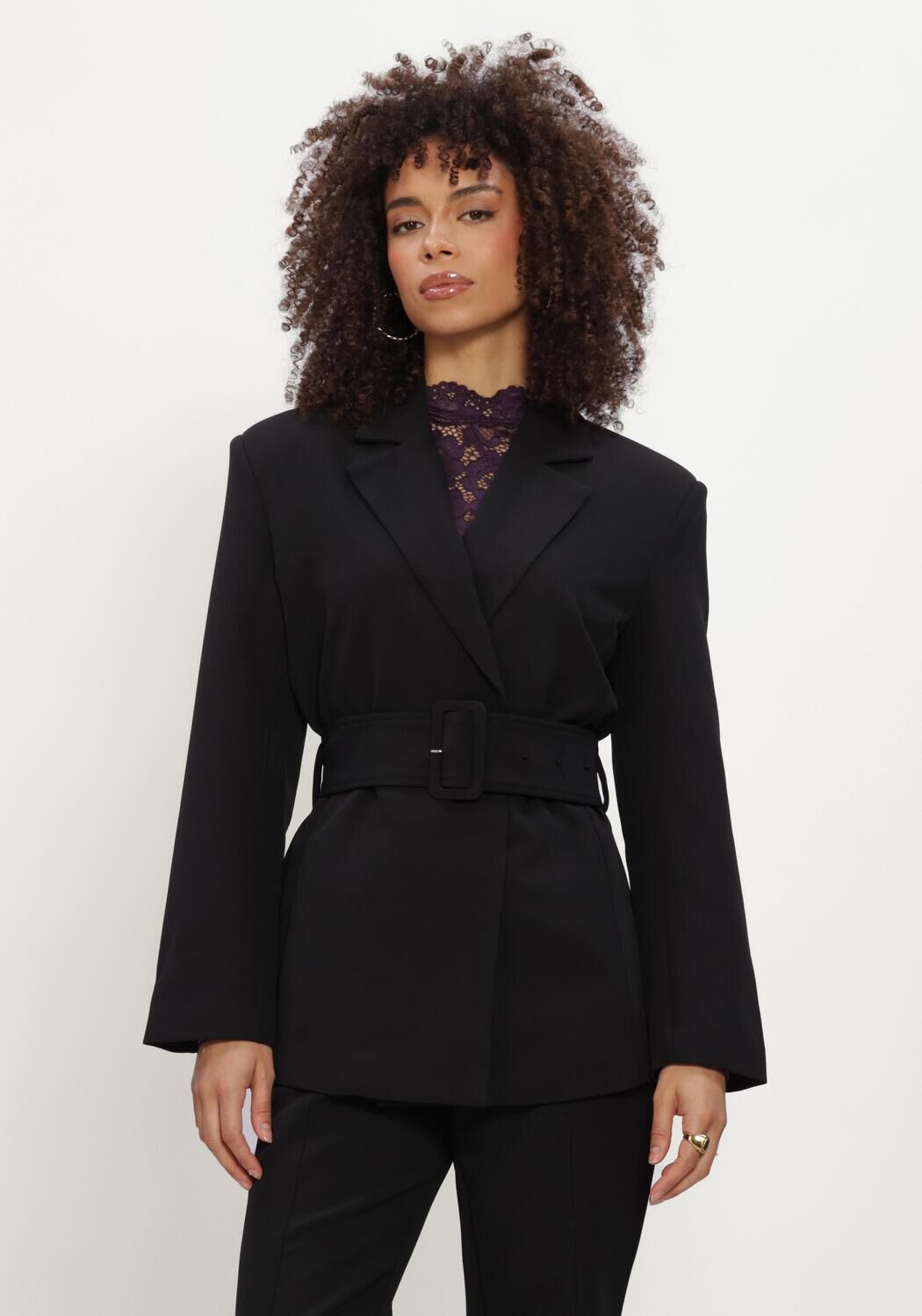 Zwarte Y.A.S. Blazer YASTRAVY LS BLAZER S. - large