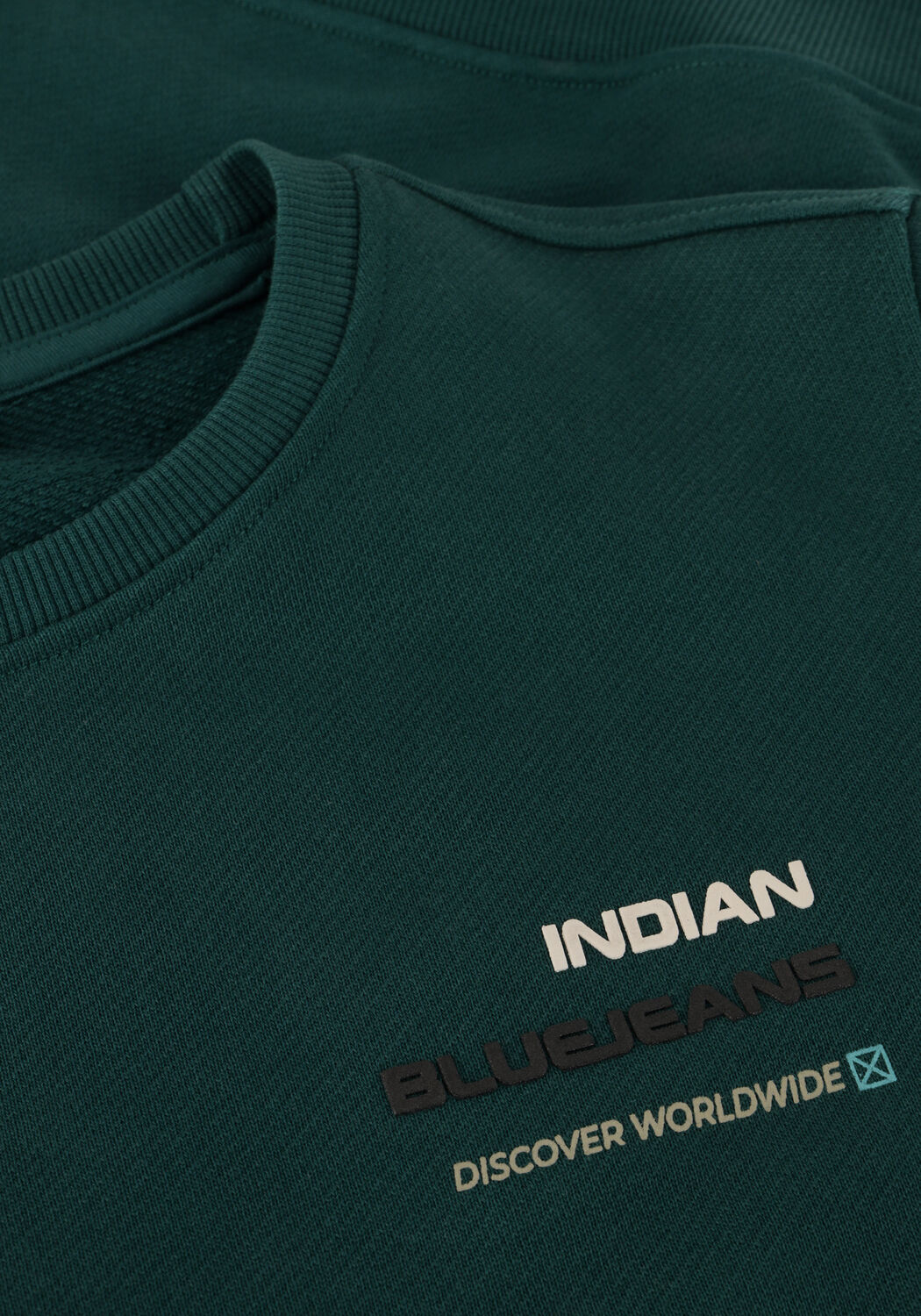 Donkergroene INDIAN BLUE JEANS Sweater LOOSE FIT SWEAT BACKPRINT - large