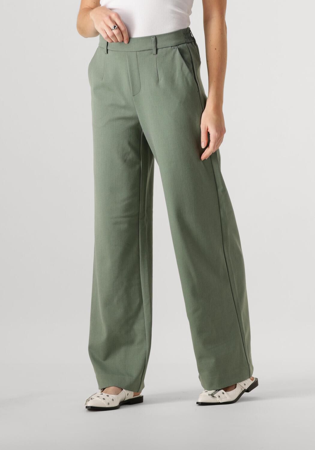 OBJECT Dames Broeken Objlisa Wide Pant Olijf