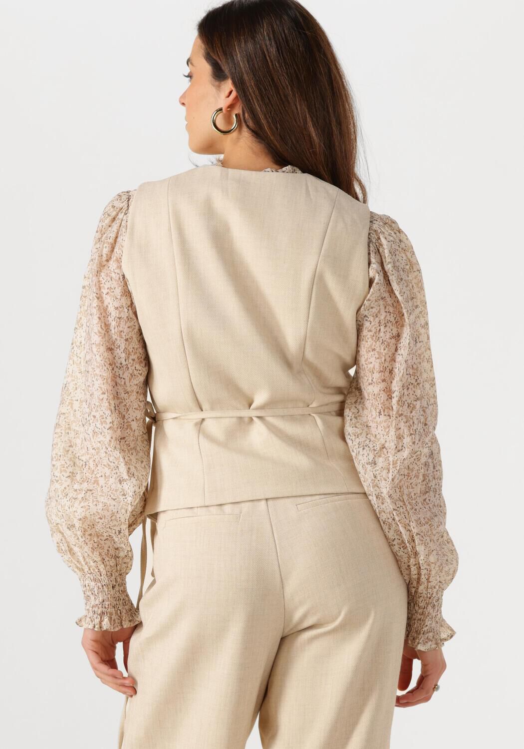 NEO NOIR Dames Blazers Samara Melange Waistcoat Beige