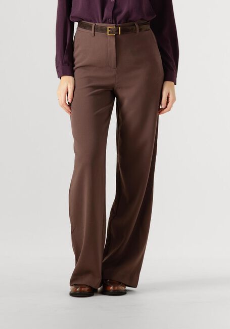 Bruine MSCH COPENHAGEN Wijde broek MSCHMACY MICHELLE HW WIDE PANTS LONG - large