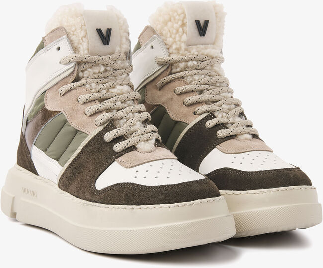 Groene VIA VAI Hoge sneaker BLUE MATT - large