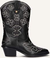 Zwarte FABIENNE CHAPOT Cowboylaarzen JOLLY MID HIGH EMBROIDERY BOOT - medium