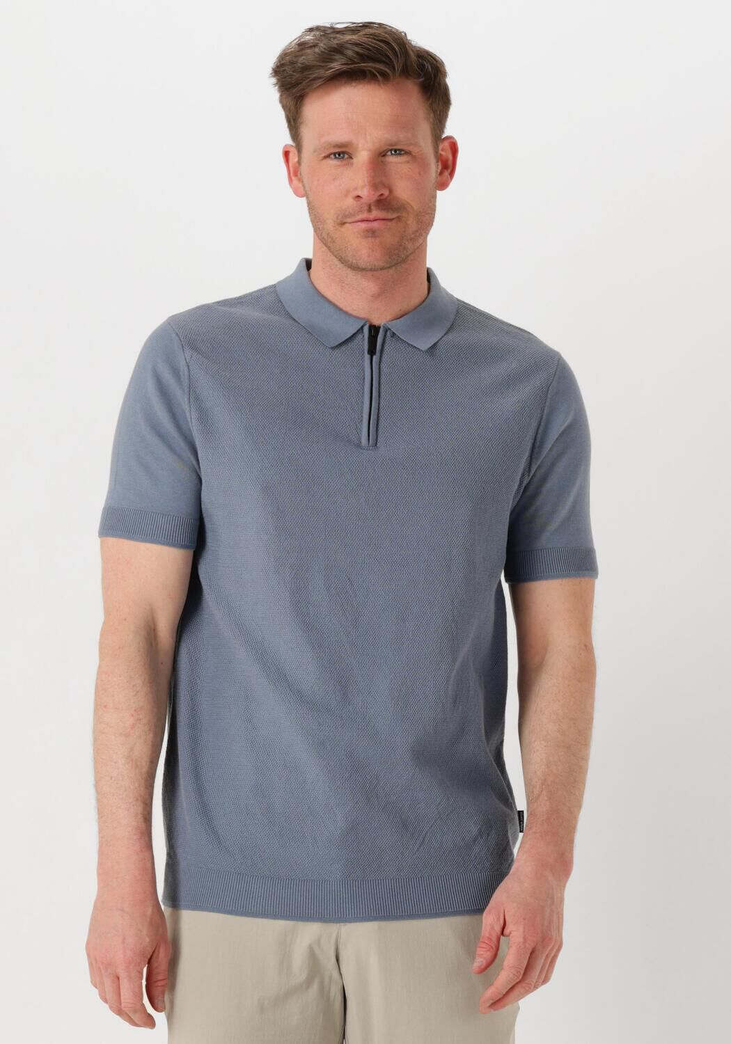 SAINT STEVE Heren Polo's & T-shirts Sonny Lichtblauw