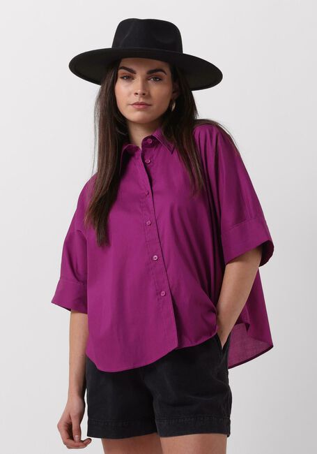 Paarse VANESSA BRUNO Blouses BOBBY CHEMISE MC - large