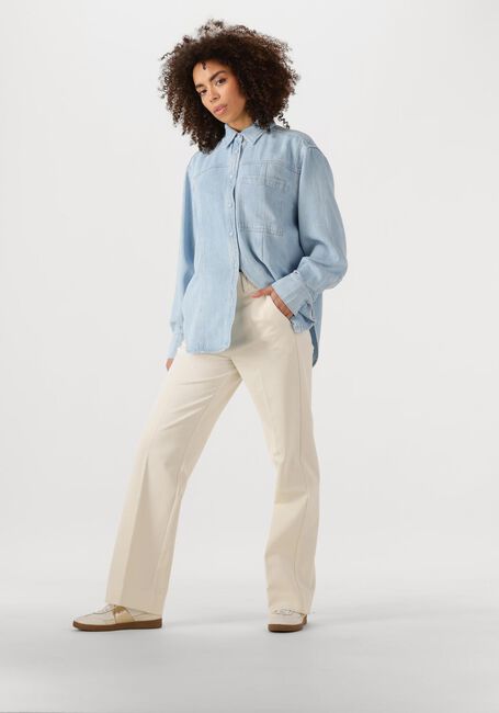 Lichtblauwe SECOND FEMALE Blouses IRVIN DENIM SHIRT - large