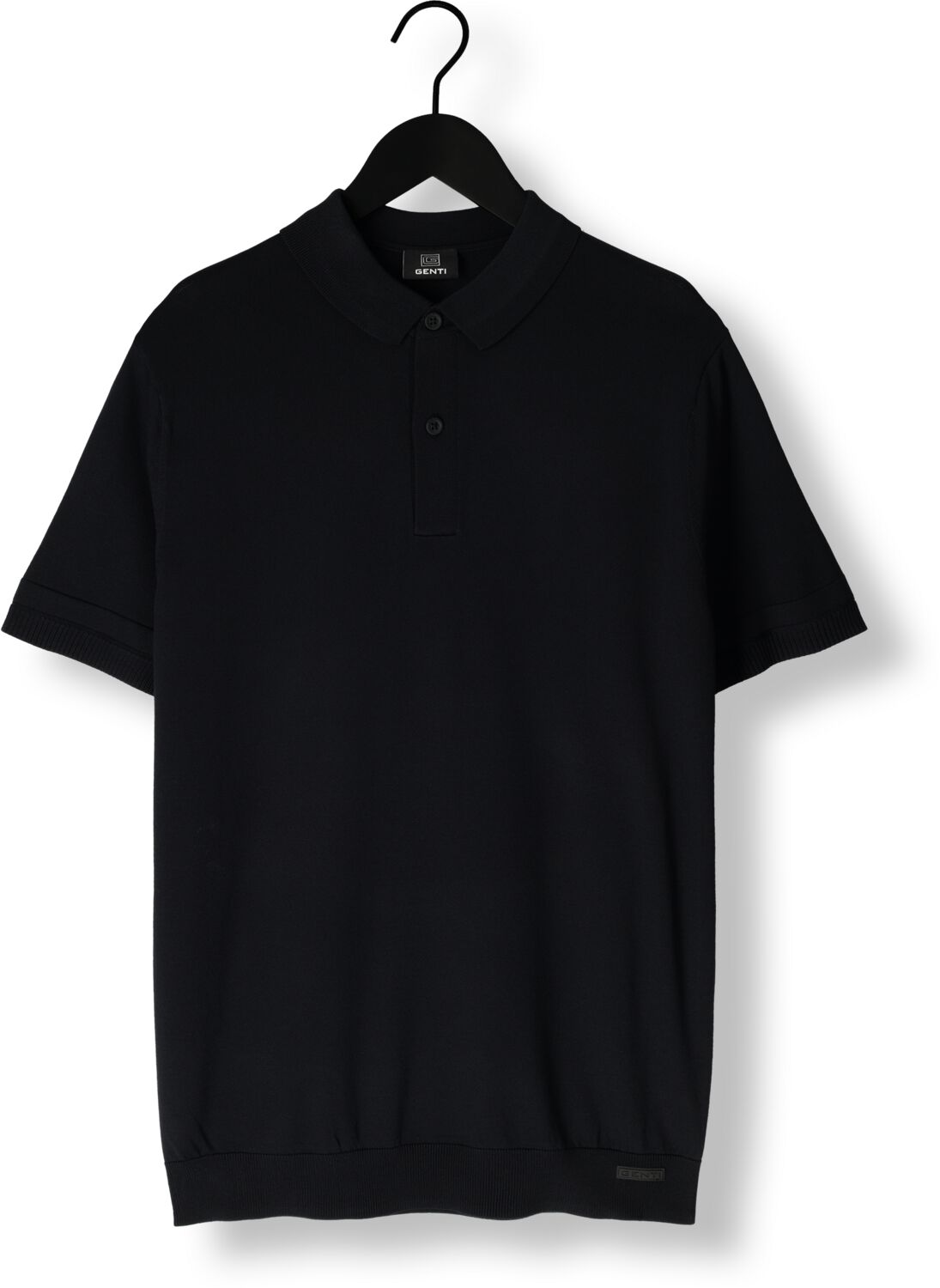 GENTI Heren Polo's & T-shirts Polo Button Ss K2046-1260 Donkerblauw