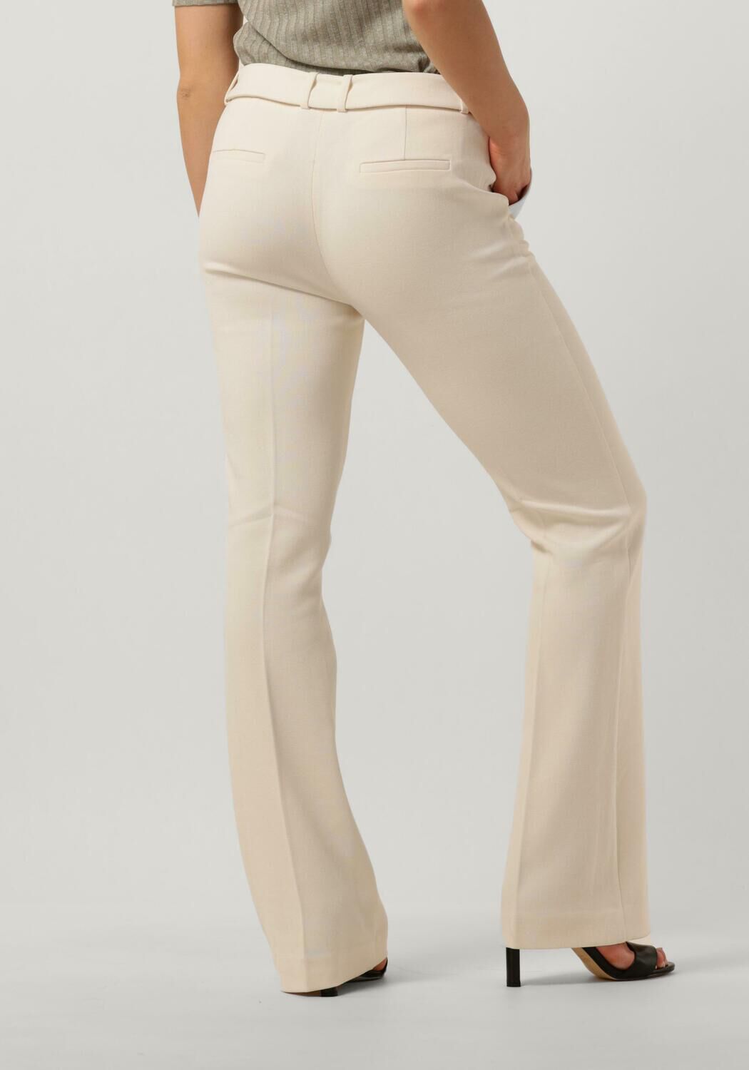 AAIKO Dames Broeken Flarene Vis 420 Ecru