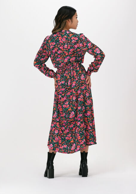 Paarse NEO NOIR Midi jurk CILIAN FLOWER MIX DRESS - large