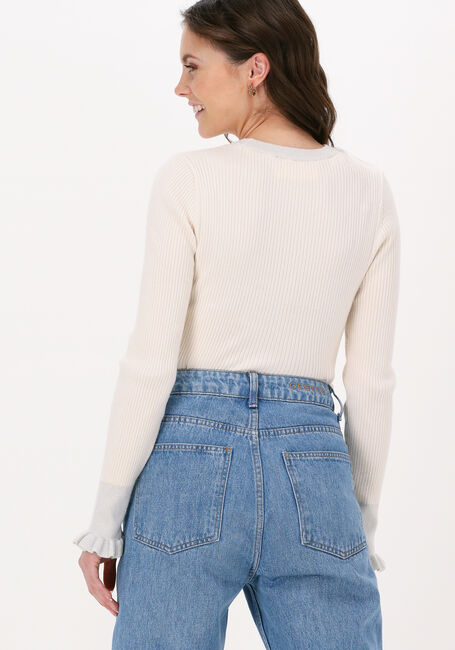 Beige SELECTED FEMME Trui SLFAILA LS KNIT O-NECK M - large