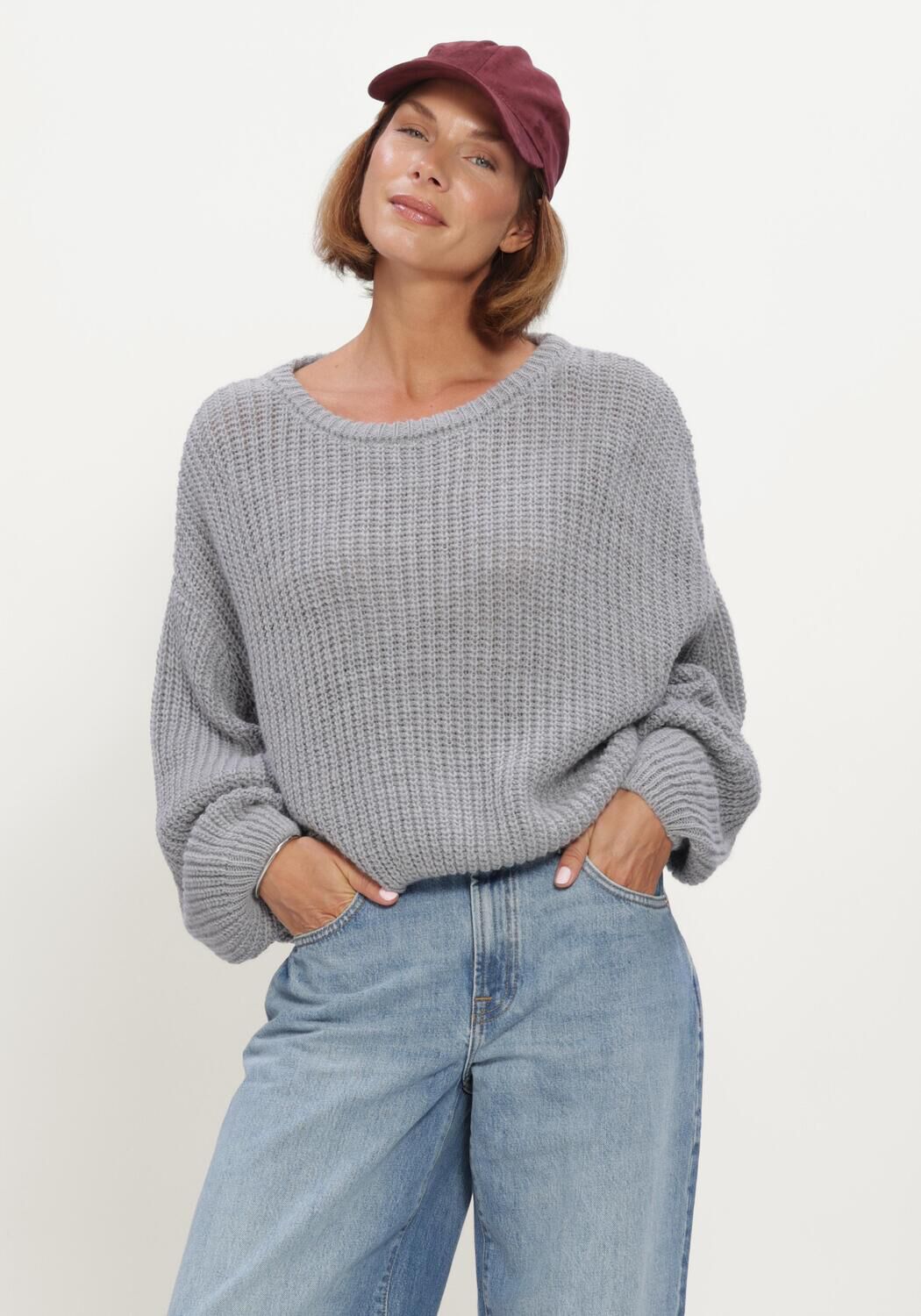 Grijze AMERICAN VINTAGE Trui CYROW - large