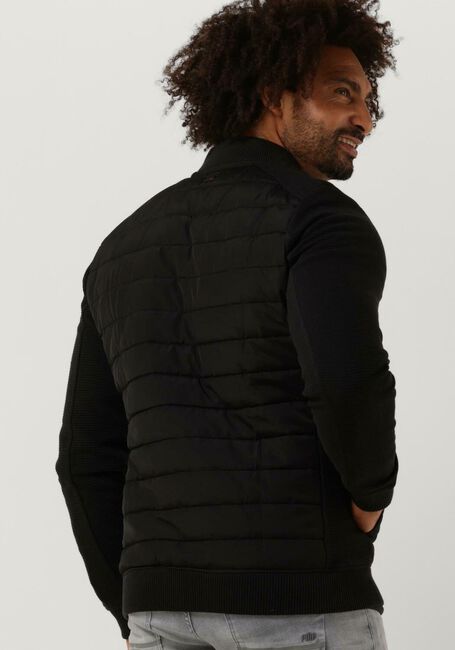 Zwarte PME LEGEND Jack ZIP JACKET OTTOMAN MIXED PADDED NYLON - large