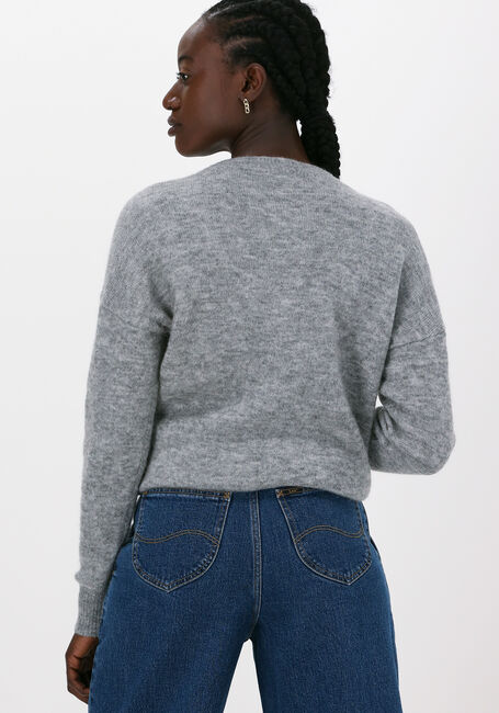 Grijze MSCH COPENHAGEN Trui FEMME MOHAIR O PULLOVER 1 - large
