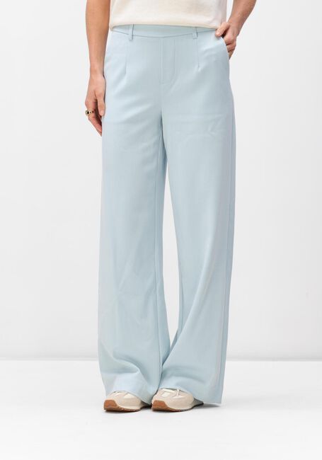 Lichtblauwe OBJECT Wijde broek OBJLISA WIDE PANT - large