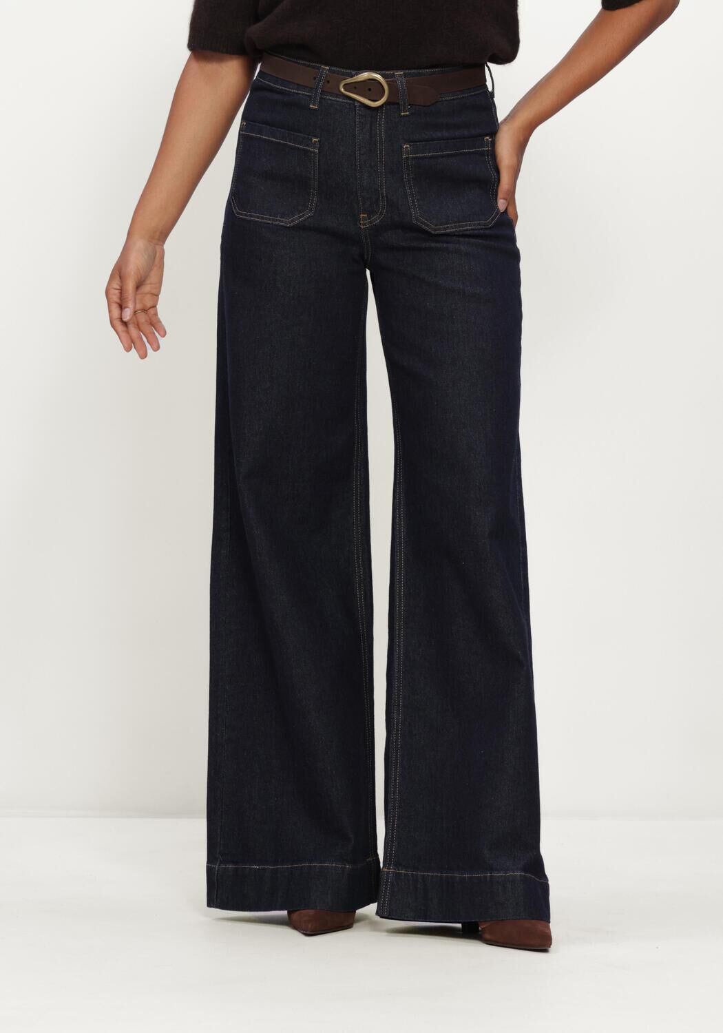 Blauwe CO'COUTURE Jeans SOLECC POCKET JEANS - large