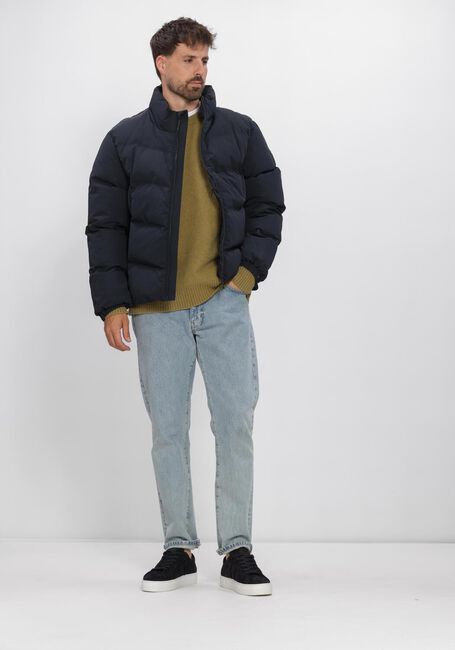Donkerblauwe CHASIN Gewatteerde jas FROST GRID - large