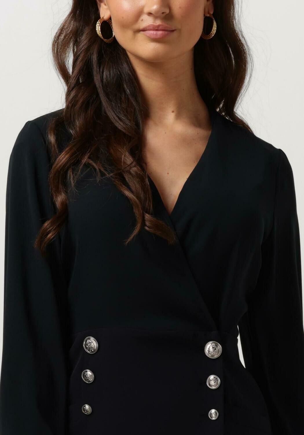 LIU JO Dames Jurken Thriller Bottoni Dress Donkerblauw