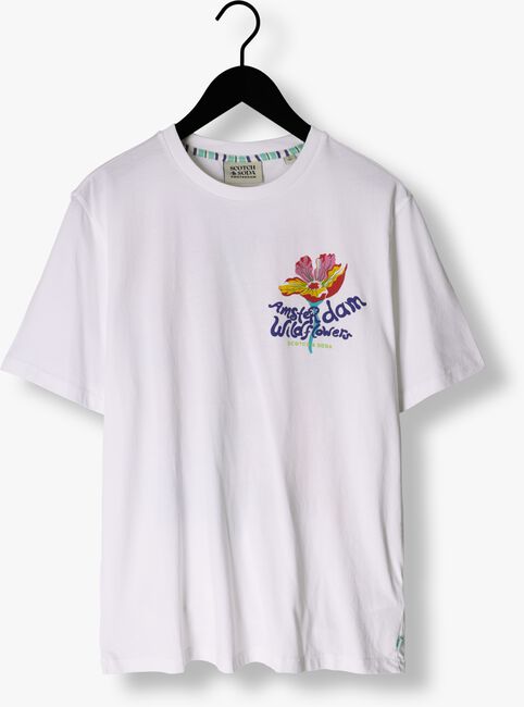 Witte SCOTCH & SODA T-shirt ENDLESS SUMMER ARTWORK TEE - large