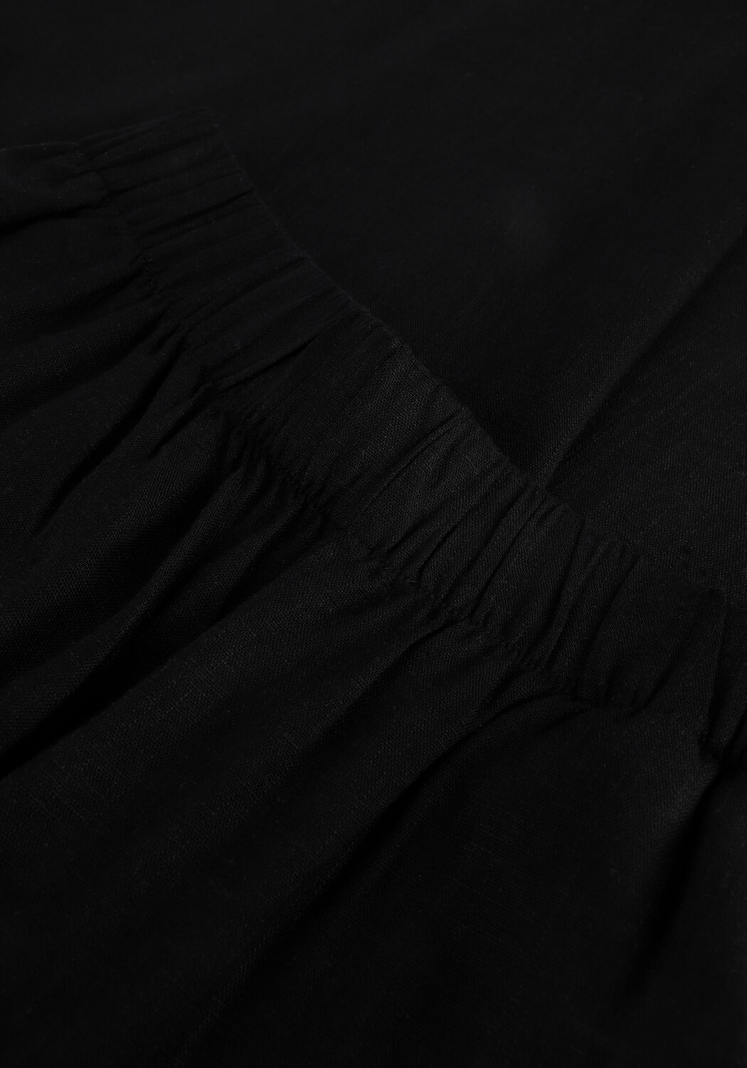 Zwarte SELECTED WOMEN Wijde broek SLFGULIA HW PANT B - large